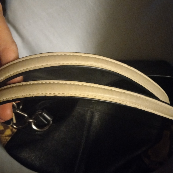 AUTHENTIC COACH Snakeskin Embossed Lexy Hobo Leather Shoulder Bag - Picture 8 of 10